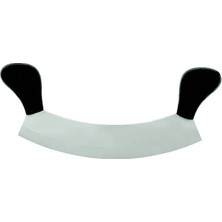 Marsilyan Ündeğerli Bursa Paslanmaz Çift Saplı Pizza Satır, Zırh Bıçağı 25 cm