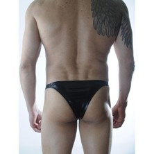 LTG Nova Erkek Siyah Lame Brazillian Slip Iç Çamaşırı