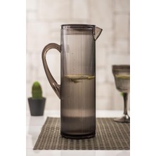 LTG Nova Arkilik Barok 1,5 Lt Füme Sürahi - Kırılmaz Akrilik, Buzdolabı Rafına