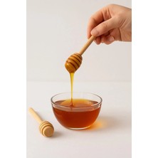 LTG Nova Doğal Ahşap Bal Servis Kaşığı 2'li Set – 16,5 cm Şurup & Pekmez Kepçesi