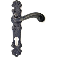 Marsilyan Antika Tarz Dekoratif Pirinç Okyanus Oda Kapı Kolu - 230X46 Mm, Oksit
