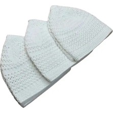 El Örgü Model Takke Beyaz