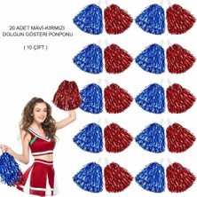 LTG Nova Kırmızı Metalik Dolgun Gösteri Ponponu 20 Adet (10 Çift)