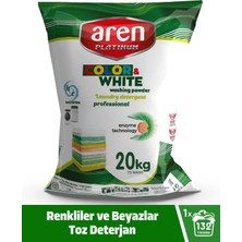 Aren Platinum Toz Çamaşır Deterjanı Renkliler ve Beyazlar Için 20 kg