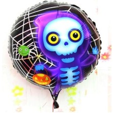 LTG Nova Halloween Iskelet Hayalet Folyo Balon 18 Inç