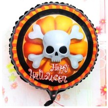 LTG Nova Halloween Iskelet Kuru Kafa Folyo Balon 18 Inç