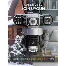 Dobest 6mp Üçlü Lens 4g Sım Ptz Dış Kamera: 360° Panoramik, 7/24 Kesintisiz Kayıt, Hareket Alarmı, Gece Görüş ve Suya Dayanıklı