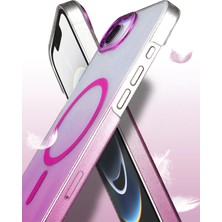  Apple iPhone 16E Glossy Magsafe Kapak - Pembe Nemere