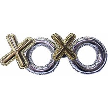 LTG Nova Gümüş Renk Xoxo Yazılı Parti Gözlüğü 17X7 cm