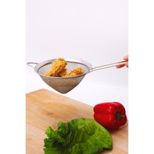 LTG Nova Saplı Tel Süzgeç 12 cm Paslanmaz Çelik Konik Mutfak Süzgeci