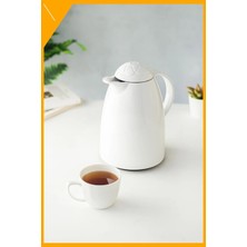LTG Nova 1 Litre Beyaz Cam Iç Termos, 12 Saat Sıcak & 24 Saat Soğuk Tutucu