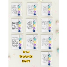 Sharp & Art Meslekler Serisi Seramik Boyama Seti 10' Lu Ekonomik Paket, Çocuklar Boyasın ve Duvara Yapıştırsın