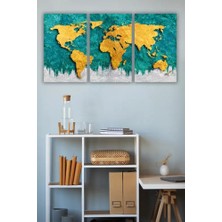 Bemenda Dünya Üçlü Mdf tablo