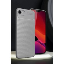 Azrlya Newface iPhone 16E Kılıf Auto Focus Karbon Kapak - Gri