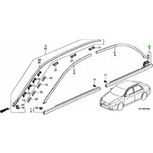 Maher Cam Sıyırıcı Accord 2003-2008 Arka Sağ (Oem NO:72910SDAA01)