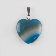 Hsc Bilişim Akik Kalpli Doğaltaş Kolye Ucu