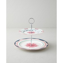 English Home Florentis Bone Porselen Katlı Servis 19+26 cm Renkli