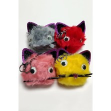 Hsc Bilişim Kedi Tüylü Peluş Anahtarlık