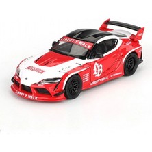 Pazarcan Mini Gt 1/64 Lb-Works Toyota gr Supra Red/white