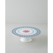 English Home Floreline Bone Porselen Ayaklı Kek Standı 30 cm Renkli