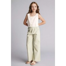 DeFacto %100 Pamuk Wide Leg Pamuklu Pantolon Kız Çocuk G0608A826SM