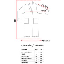 English Home Curve Pamuk Bornoz S-M Bej