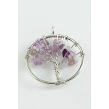 Hsc Bilişim Ametist Kalp Doğaltaş Kolye Ucu