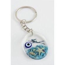 Hsc Bilişim Deniz Kızı Oval Epoksi Anahtarlık