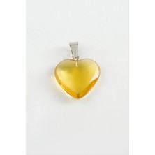 Hsc Bilişim Kuvars Kalpli Doğaltaş Kolye Ucu