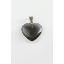 Hsc Bilişim Kuvars Kalpli Doğaltaş Kolye Ucu