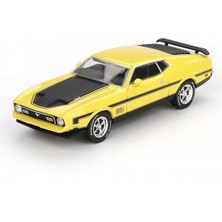Pazarcan Mini Gt 1/64 Ford Mustang Mach1 Grabber Yellow