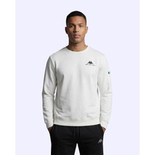 Kappa Talie Crewneck Erkek Beyaz Sweatshirt