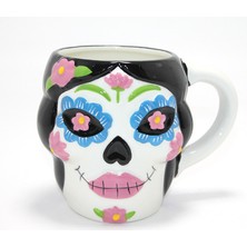 Day Of The Dead Şeker Kurukafa Tasarımlı Seramik Kupa Bardak