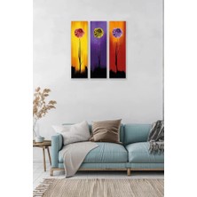 Bemenda Çiçek Art 3lü Mdf tablo
