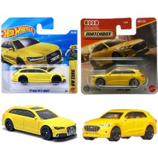 2 Araç Set - Hot Wheels '17 Audi Rs 6 Avant & Matchbox Audi E-Tron (1/64)