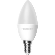 Panasonic 5W E14 2700K Sarı Işık LED Ampul Duy Tipi E14 40-50W Güç Eşdeğer Aralığı