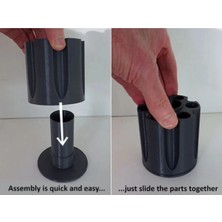 LTG Nova Duvara Monte Diş Fırçalığı ve Macun Tutucu - Banyo Organizer Seti