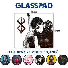 Cam Mouse Pad - Berserk: Guts (2) - Premium Temperli Cam - 45X40 cm [medium]