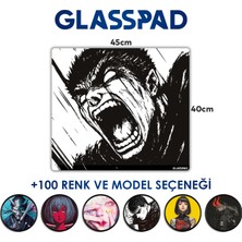 Cam Mouse Pad - Berserk: Guts (1) - Premium Temperli Cam - 45X40 cm [medium]