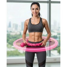 MiraLive 24 Bölüm Akıllı Huula Hoop Bel Masajlı Düşmeyen Spor Çemberi