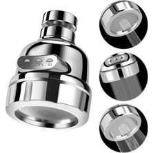 Kitchen Beauty Krom 3 Fonksiyonlu Mutfak Lavabo Başlığı 360 Derece Döner Esnek Plastik Uç