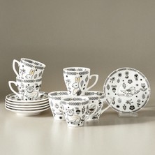 Karaca Animal Garden 6 Kişilik Kahve Fincan Takımı 90 ml