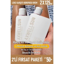 Axwell Premium Leke Karşıtı Güneş Koruyucu Krem SPF50 Tüm Cilt Tipleri İçin 125 ml