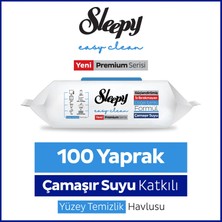 Sleepy Easy Clean Premium Çamaşır Suyu Katkılı Yüzey Temizlik Havlusu Mendili 100 Yaprak
