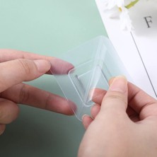 Marsilyan Buffer® Eşya Sabitleme Askısı 10 Çift Şeffaf Çift Taraflı Yapışkanlı Geçmeli Klips