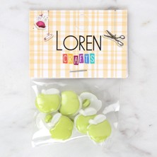 Marsilyan Loren Crafts Yeşil 8'li Düğme - 3000