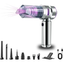 Marsilyan Buffer® 9 Farklı Uçlu Kablosuz Şarjlı Araç Içi Süpürge – Wireless Destekli, Güçlü Emi