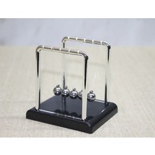 Marsilyan Denge Balans Newton Beşiği - 7,5x8,5 cm Metal Masaüstü Stres Giderici Aksesuar