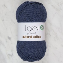 Marsilyan Loren Natural Cotton Lacivert El Örgü Ipi - R103
