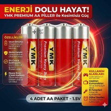 Lunitech Alkalin Aa Kalem Pil, 1,5V (Oyuncak - Mause - El Feneri ), 4'lü Paket Ymk